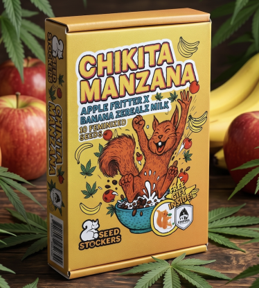 Chikita Manzana Feminized Cannabis Seeds Packaging