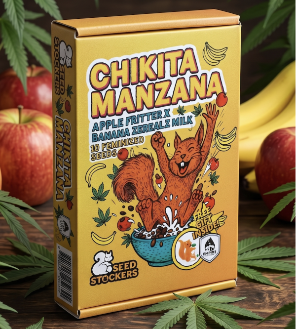 Chikita Manzana Feminized Cannabis Seeds Packaging